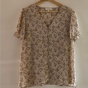 Boheme Beige Floral Blouse